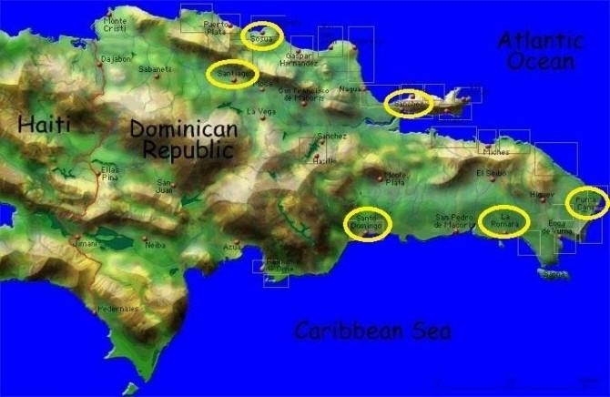 AEROPORTI NELLA REP. DOMINICANA - S.Domingo, Sosua, Cabarete